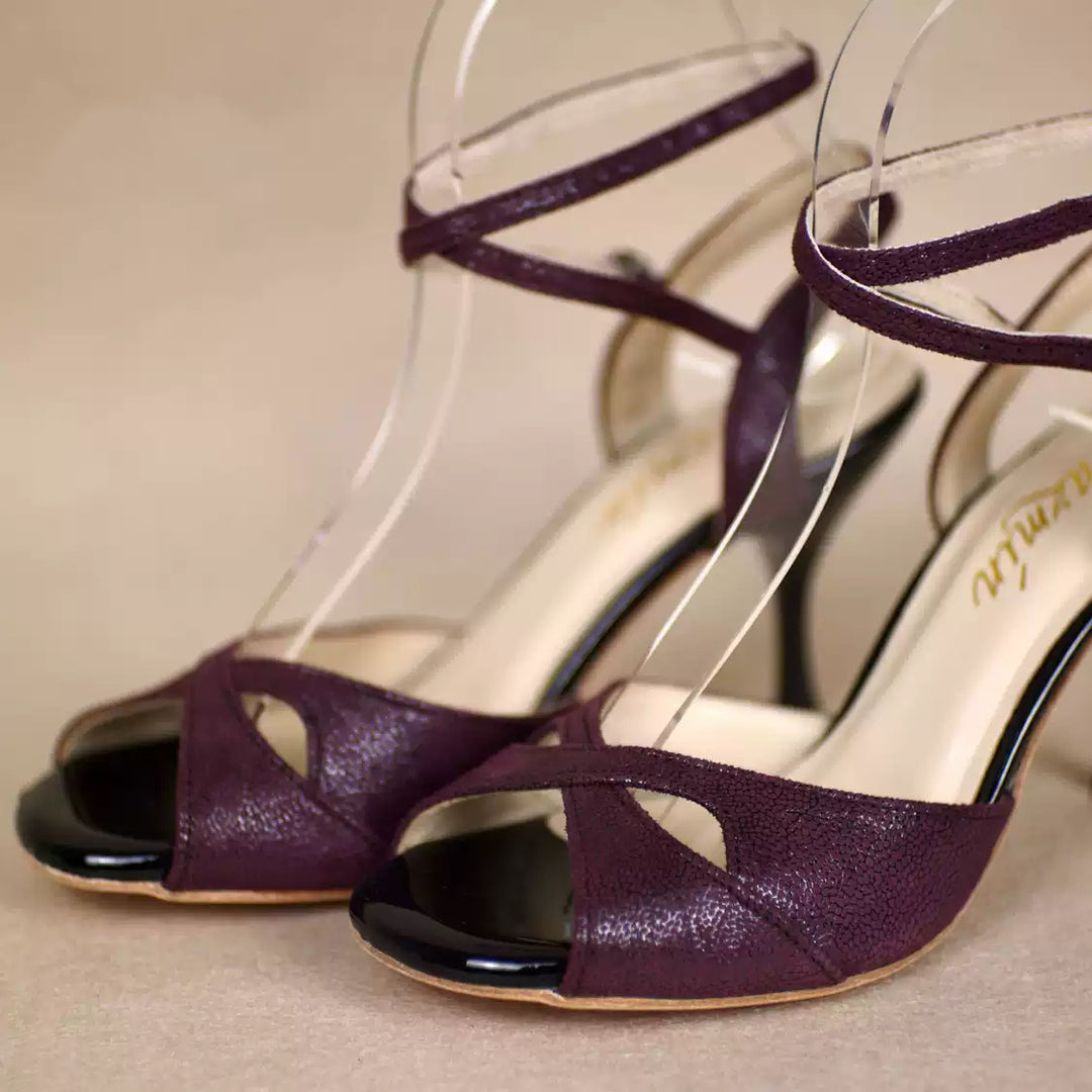 Crimson Reverie – Handmade Limited Edition Leather Tango Heels