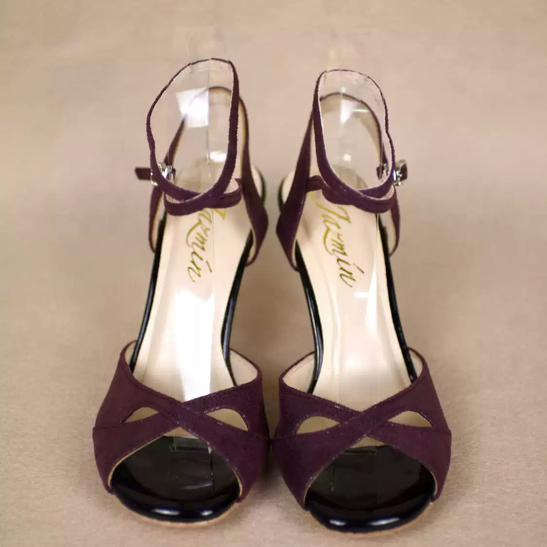Crimson Reverie – Handmade Limited Edition Leather Tango Heels