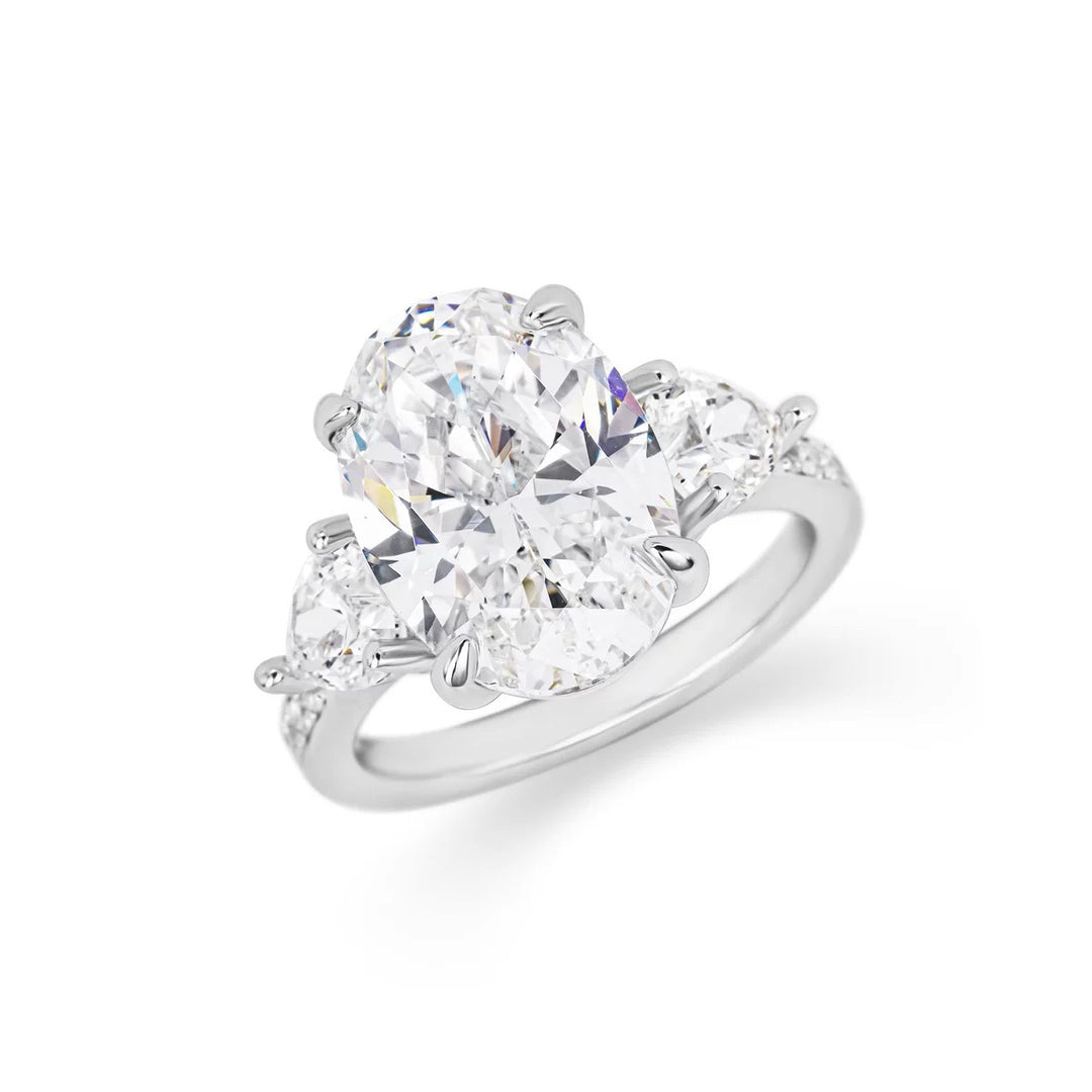 Vintage-Inspired Cut Cubic Zirconia Decoy Engagement Ring 6 Carat