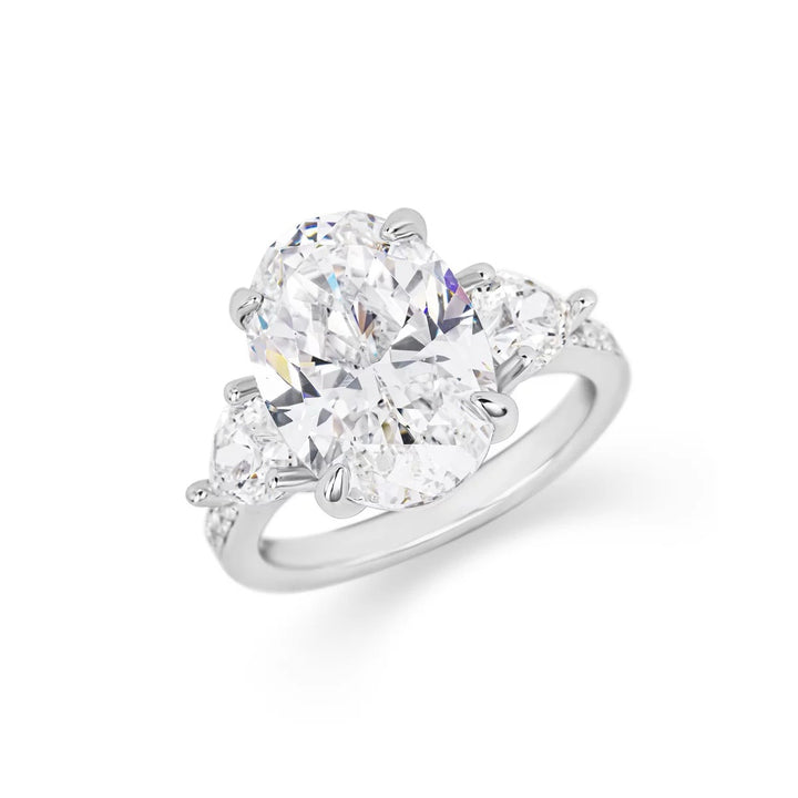 Vintage-Inspired Cut Cubic Zirconia Decoy Engagement Ring 6 Carat