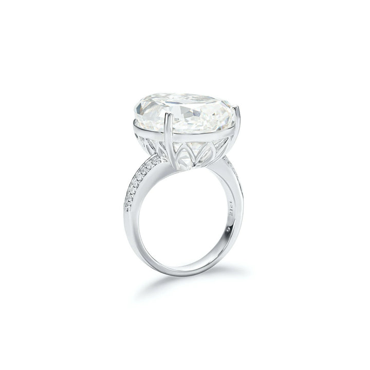 Luxury Pear Cut Cubic Zirconia Statement Decoy Engagement Ring 30 Carat