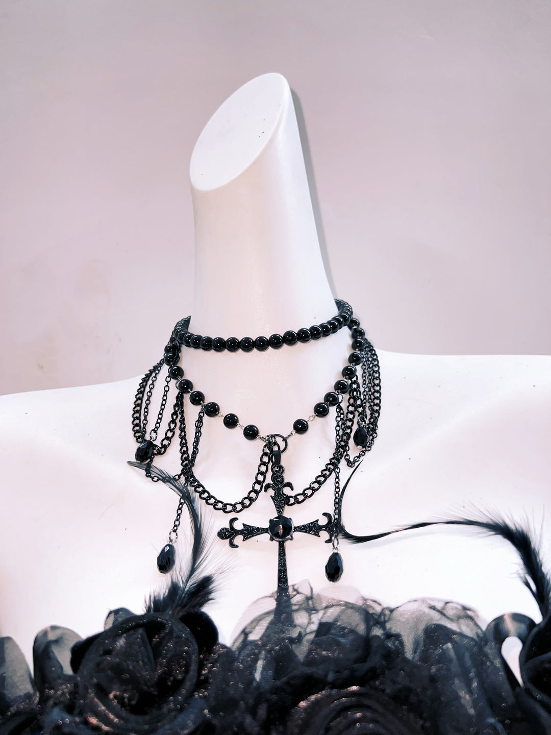 Victorian-Inspired Gothic Strapless High-Low Dress in Blue Velvet with Black Lace Ruffles – Gothic Evening Dress Plus Size