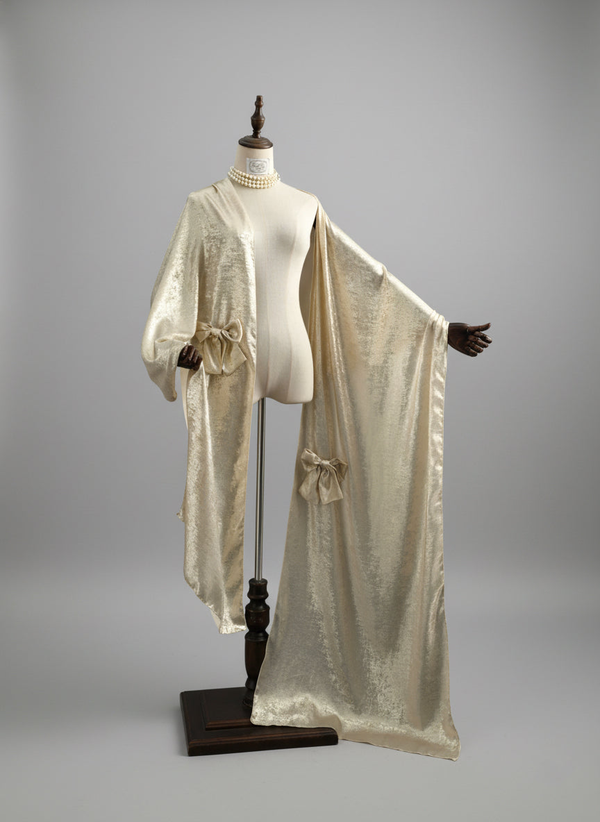 Champagne Regency Era Empire Waist Dress with Puff Sleeves and Lace Panel – Bridgerton Inspired Regency Era Dress with Gold Details Plus Size