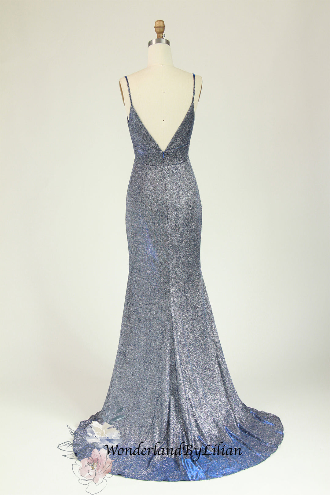 Elegant Royal Blue Mermaid Bridesmaid Dresses with Deep V-Neck - Sequin Evening Gown with Low V-Back - Multiple Colors - Plus Size Elegant Royal Blue Mermaid Bridesmaid Dresses with Deep V-Neck - Sequin Evening Gown with Low V-Back - Multiple Colors - Plus Size
