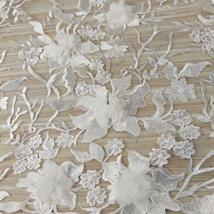 Bridgerton Daphne White Regency Era Dress with Floral Embroidered Train - Custom Regency Gown with Puff Sleeves Plus Size