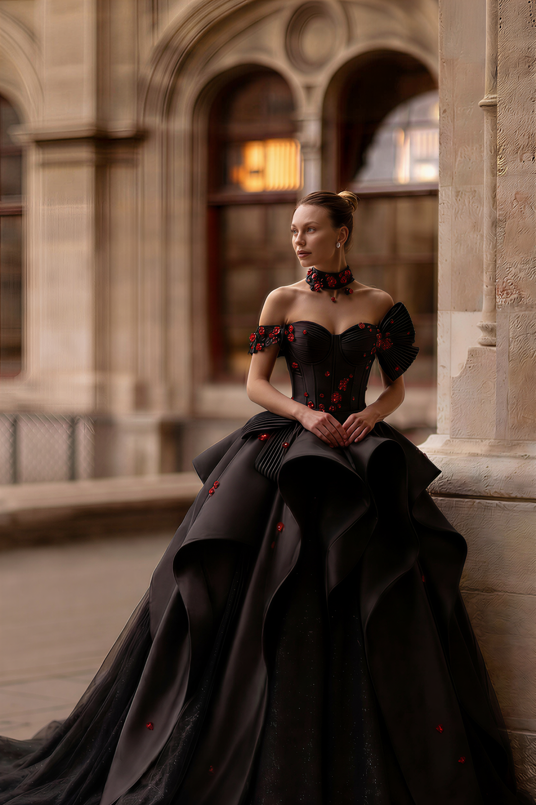 Gothic Black Wedding Dresses Plus Size | WonderlandByLilian Gothic Black Wedding Dresses Plus Size | WonderlandByLilian