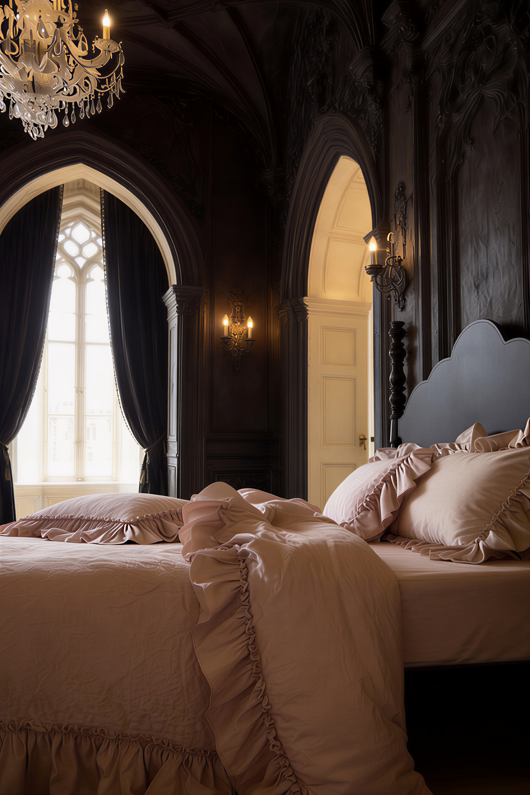 The 'Chateau Bow' Cream Brushed Cotton Bedding Set