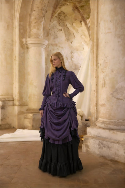 Gothic Lolita Purple Dress - Purple and Black Ball Gown