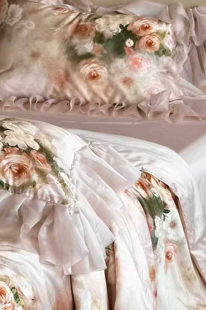 Romantic Vintage Blossom – Tencel-Cotton Bedding Set