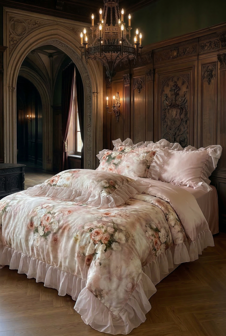 Romantic Vintage Blossom – Tencel-Cotton Bedding Set