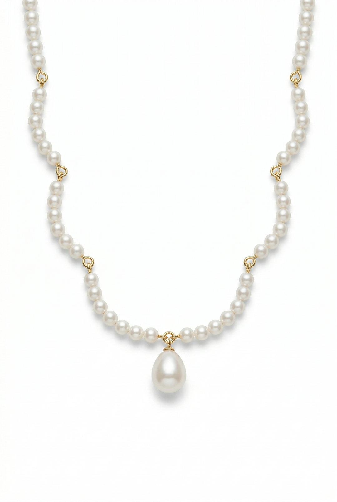 Soft Bloom – Regency Pearl Drop Necklace | Bridgerton Minimal Elegance