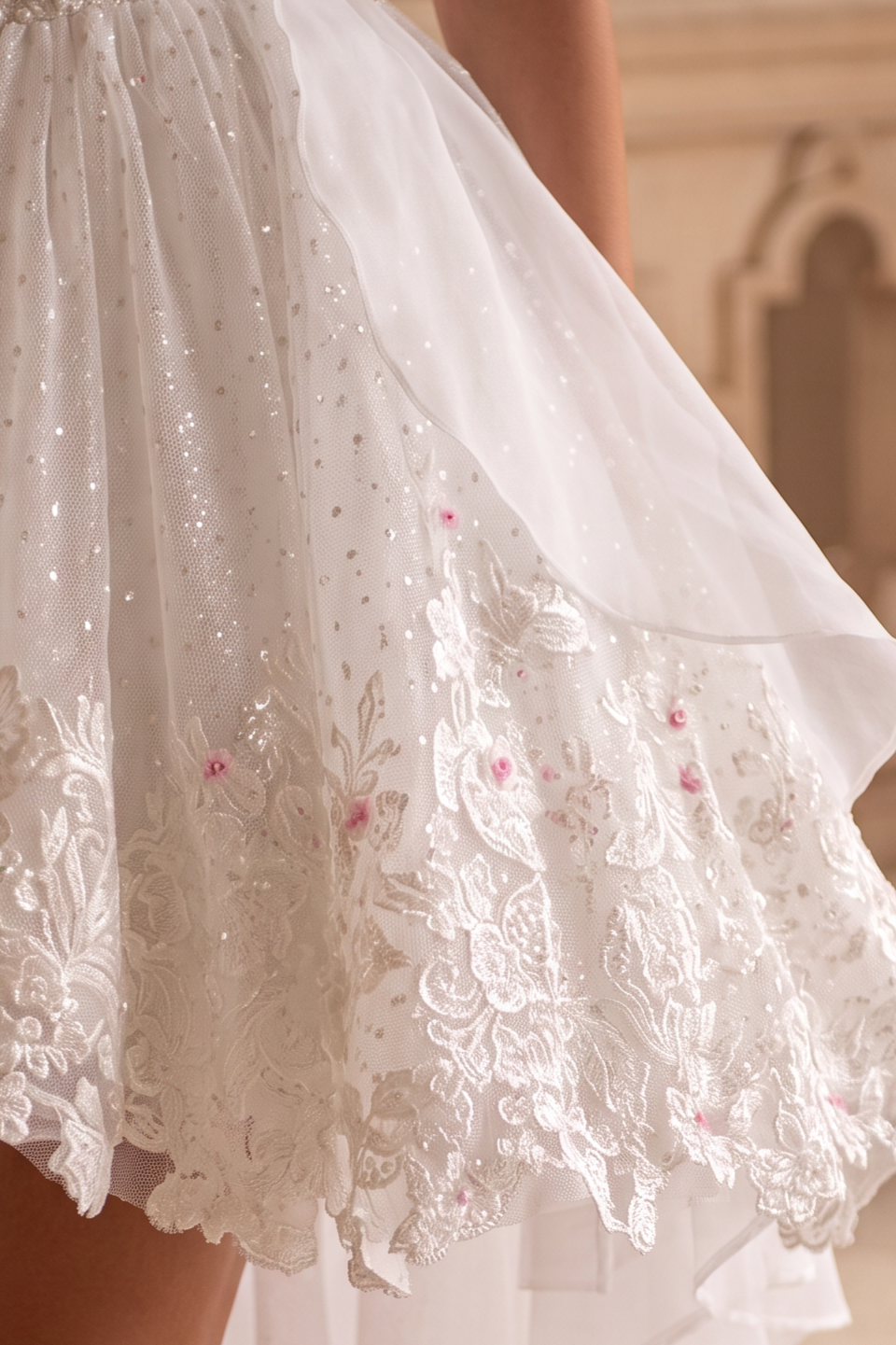 White Lolita Dress with Off-Shoulder - Short Evening Dress with Layered Ruffles – Lace Lolita Dress Plus Size