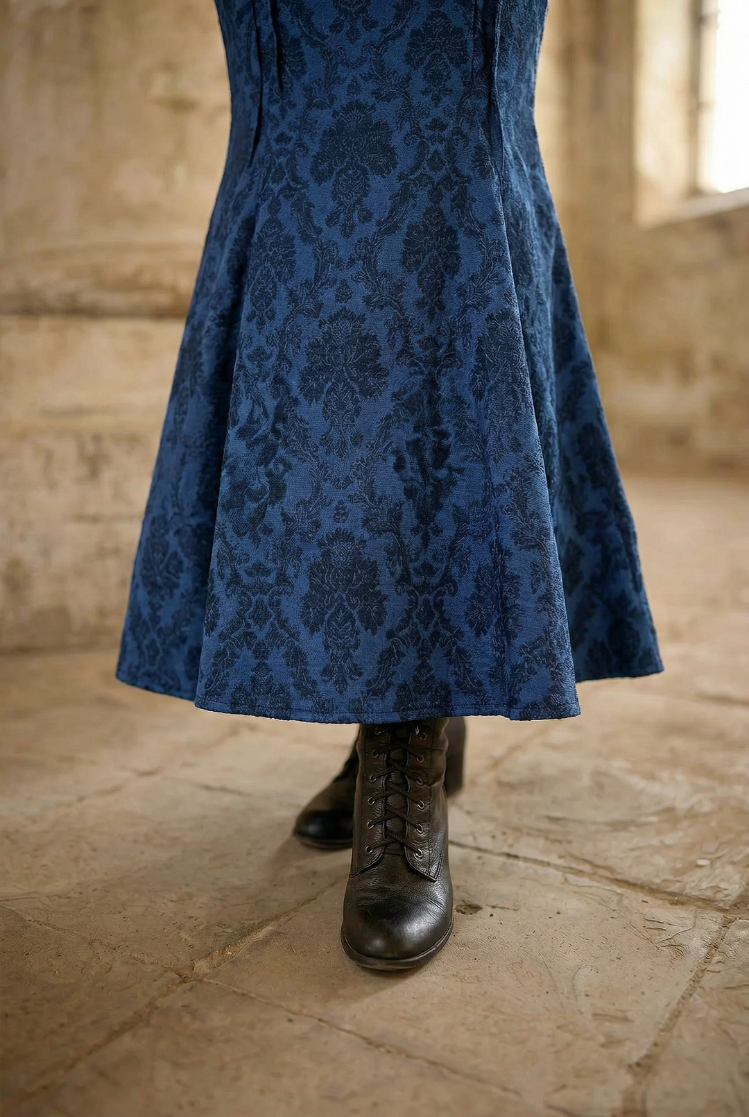 Gothic Purple and Black Lolita Victorian Mermaid Dress with Bow Design Plus Size