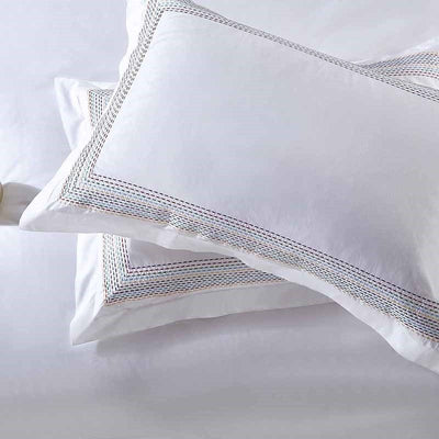 Abyad Hotel Rainbow Stitch Egyptian Cotton Bedding Set - WonderlandByLilian