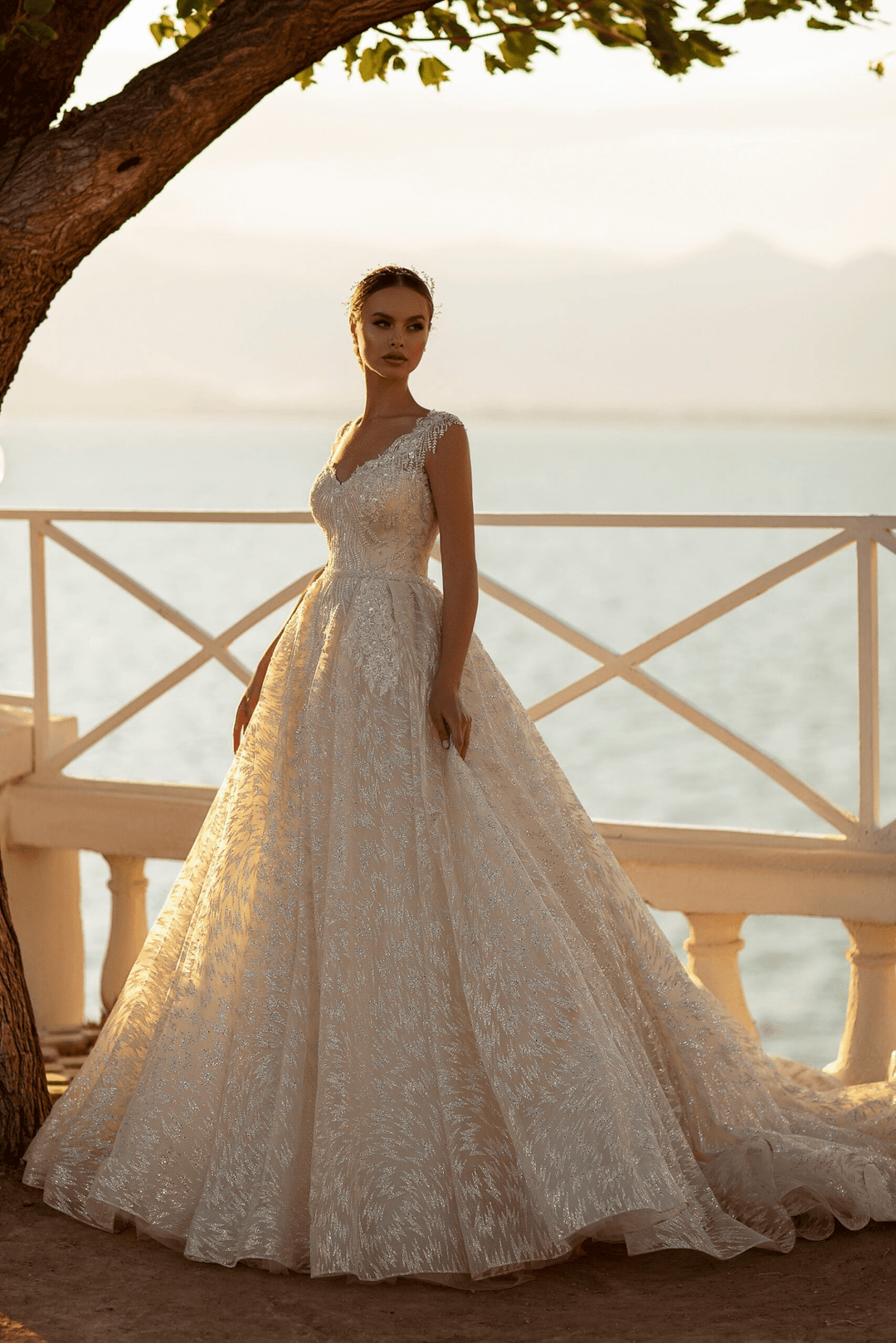 Aline Ball Gown Wedding Dress - Sequin Ball Gown Wedding Dress - Lace Corset Back Wedding Dress Plus Size - WonderlandByLilian