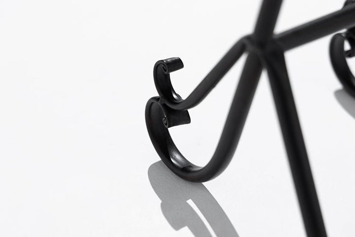 Art Deco Handcrafted French Floor Easel Stand in Black Wrought Iron - WonderlandByLilian