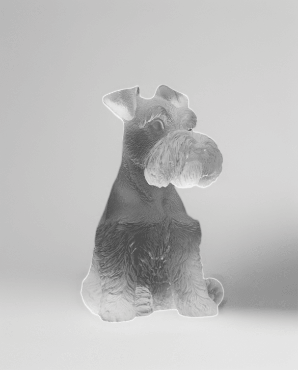 Art Deco Scandinavian Handmade Glass Dog Decor in Ice - Clear Finish Denmark Import - WonderlandByLilian