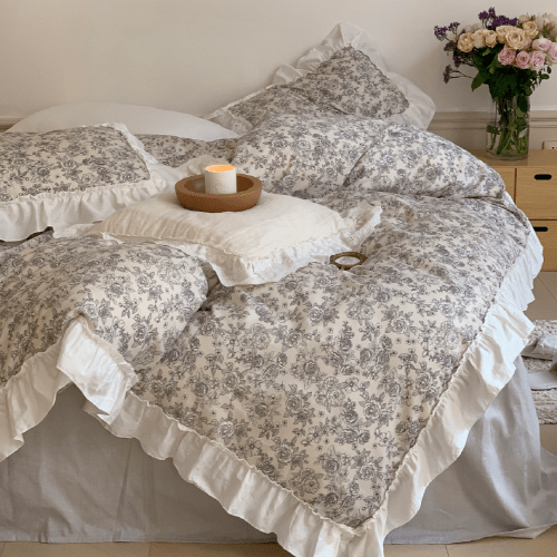 Autumn Blossom Cottagecore Bedding Set - WonderlandByLilian