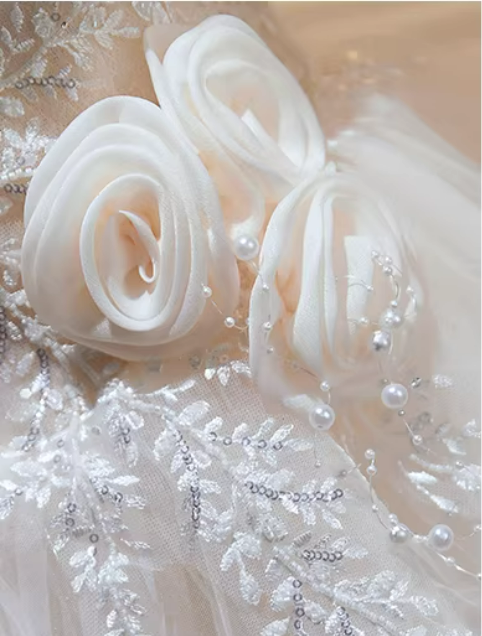 Enchanting Off-Shoulder Short Lace Wedding Party Dress - Floral Tulle Corset Bridal Gown Plus Size