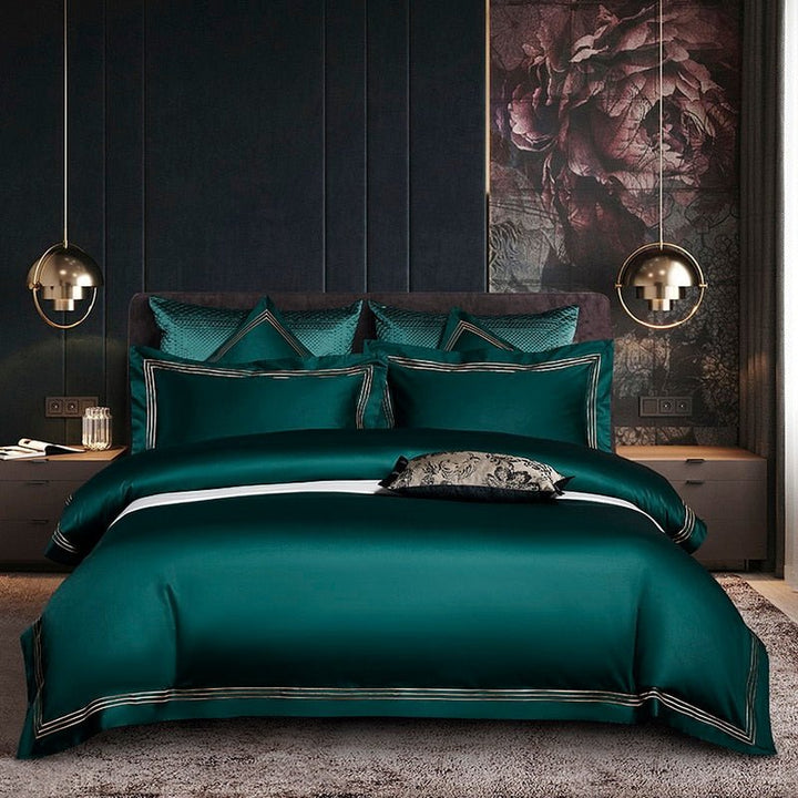 BELVEDERE DUVET COVER & SHAMS EGYPTIAN COTTON 1200TC - WonderlandByLilian