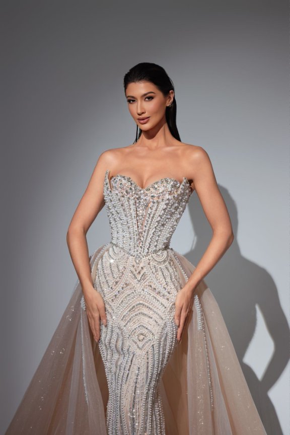 Pink Sequin Ball Gown with Strapless Sweetheart Neckline – Pink Sequin Dress with Tulle Plus Size