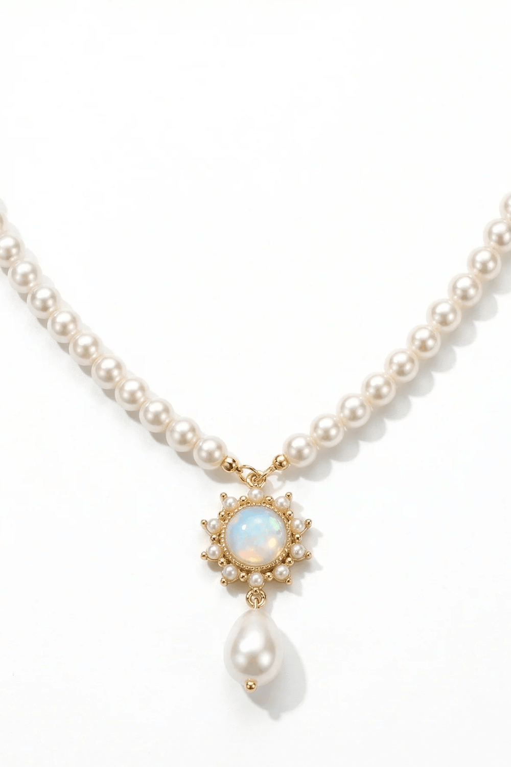Celestial Pearl – Handmade Vintage - Style Pearl Necklace - WonderlandByLilian
