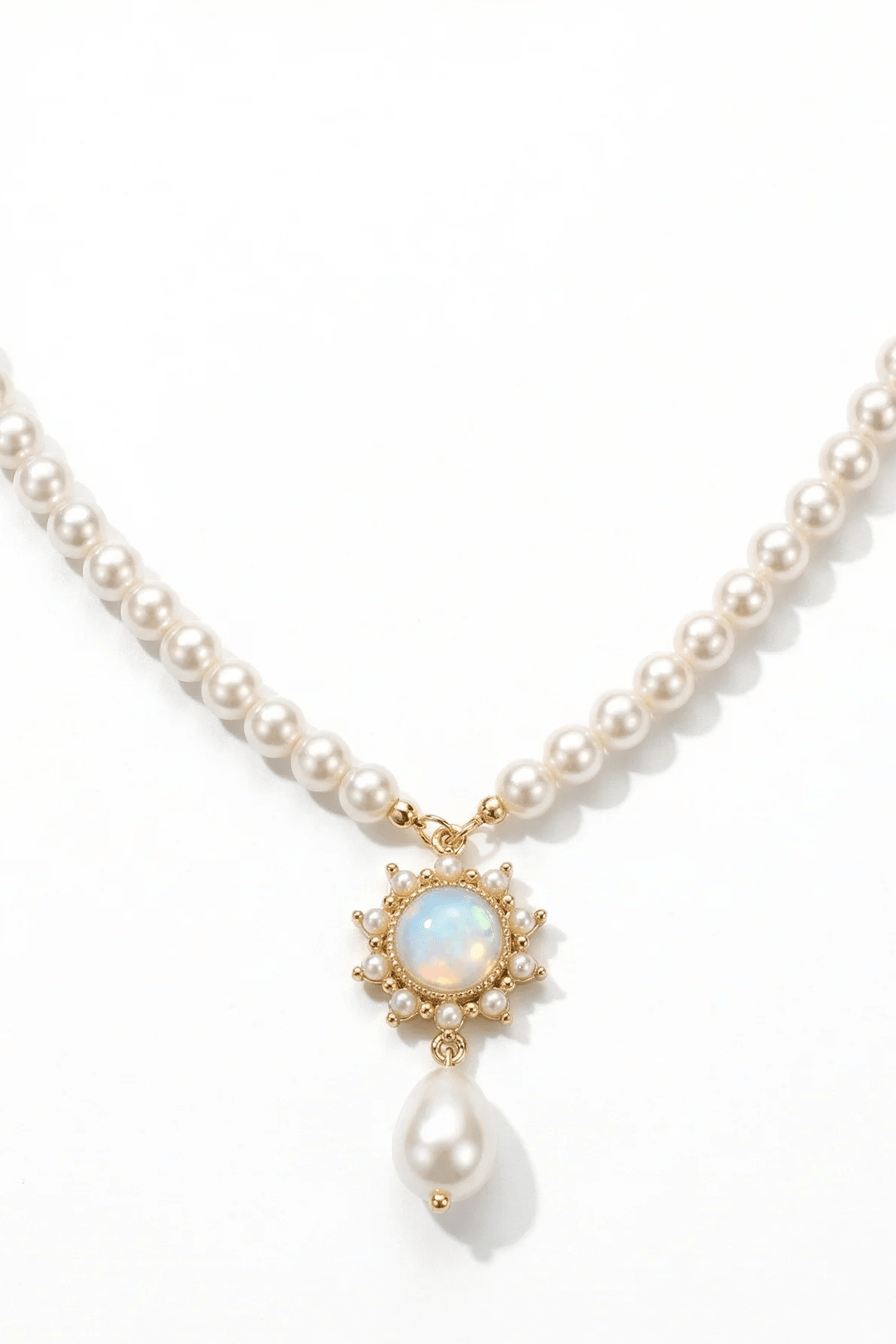 Celestial Pearl – Handmade Vintage - Style Pearl Necklace - WonderlandByLilian