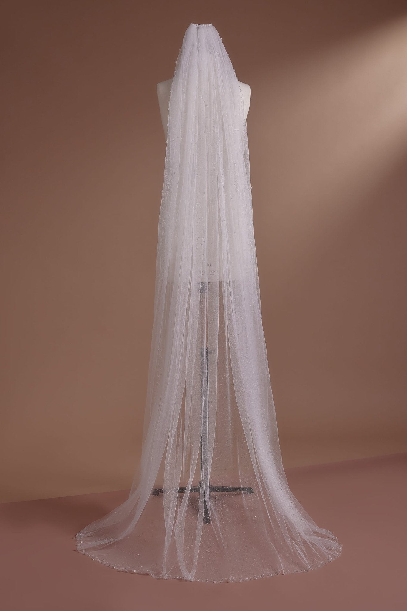 Classic Cathedral Veil with Sheer Elegance - WonderlandByLilian