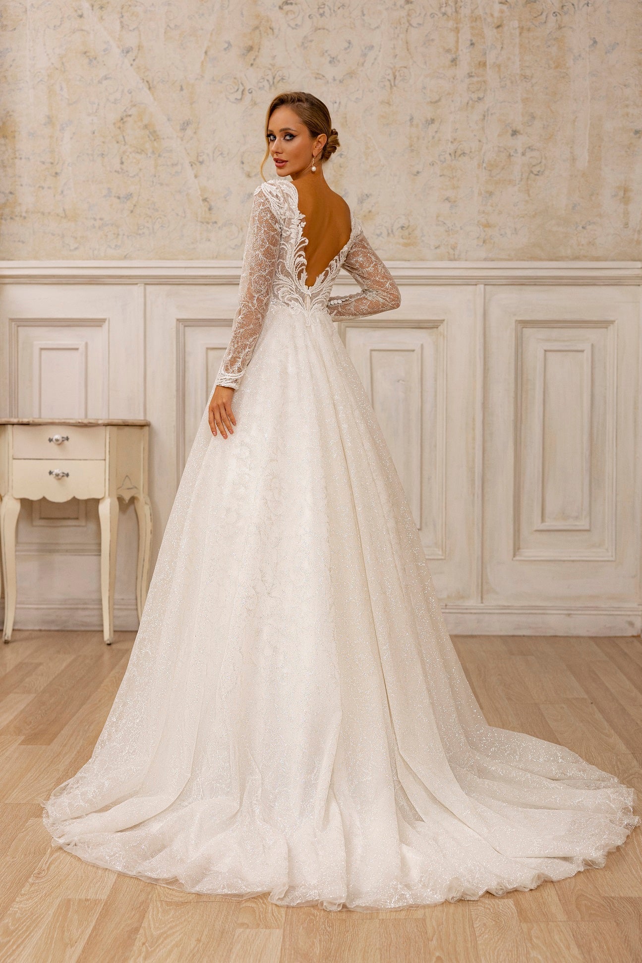 self portrait chiffon lace tiered midi dress self-portrait - Cream Chiffon Lace Midi Dress main image 0