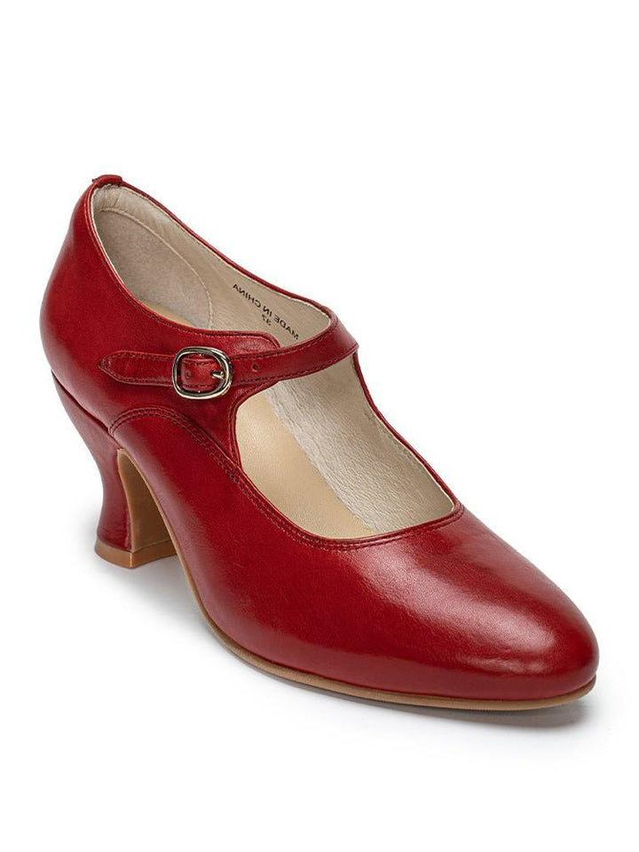 Classic Mary Jane Vintage Leather Heels - WonderlandByLilian