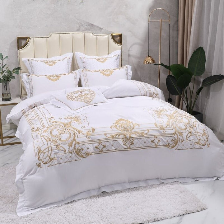 Concentric Duvet Cover Set (Egyptian Cotton, 1000 TC) - WonderlandByLilian