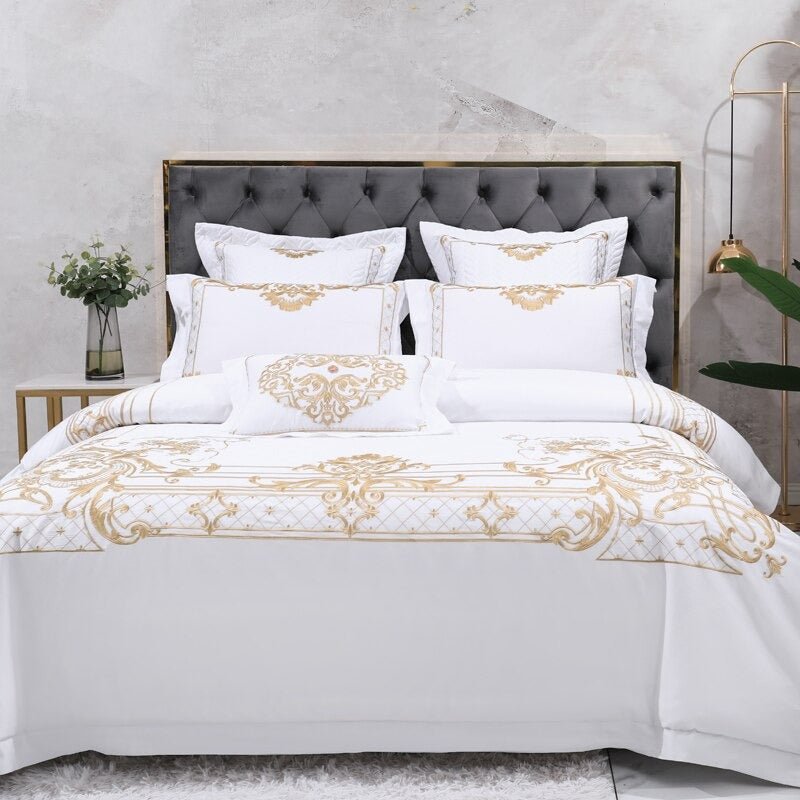 Concentric Duvet Cover Set (Egyptian Cotton, 1000 TC) - WonderlandByLilian