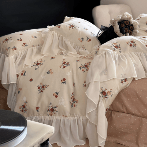 Cottagecore Vintage Rose Bedding Set - WonderlandByLilian