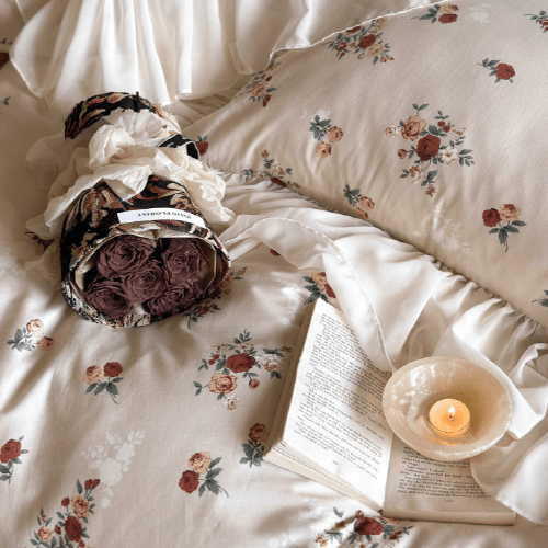 Cottagecore Vintage Rose Bedding Set - WonderlandByLilian