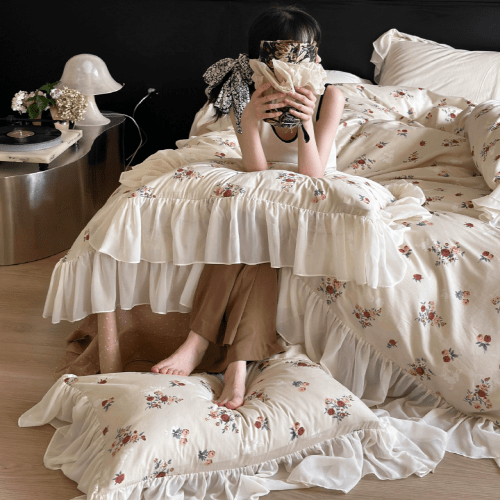 Cottagecore Vintage Rose Bedding Set - WonderlandByLilian