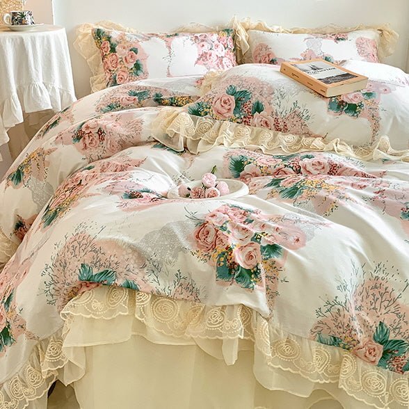 Cotton Floral Princess Bedding Set - WonderlandByLilian