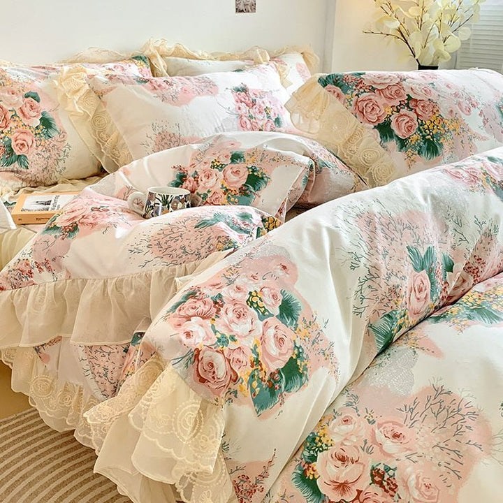 Cotton Floral Princess Bedding Set - WonderlandByLilian