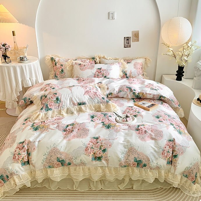 Cotton Floral Princess Bedding Set - WonderlandByLilian