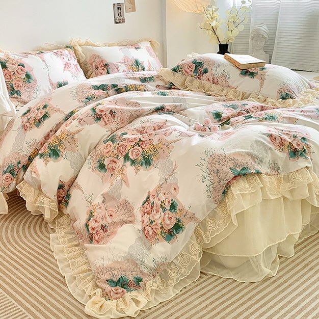 Cotton Floral Princess Bedding Set - WonderlandByLilian