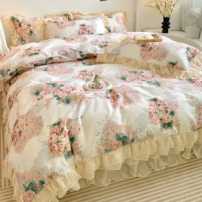 Cotton Floral Princess Bedding Set - WonderlandByLilian