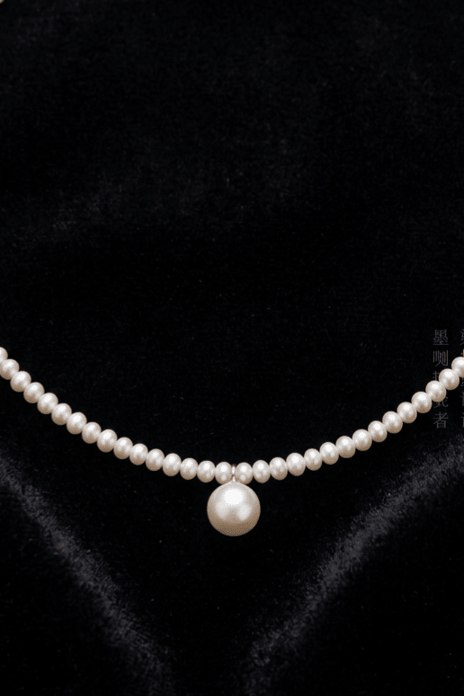 Delicate Pearl Drop Necklace Victorian Regency Era Minimalist Bridal Jewelry - WonderlandByLilian