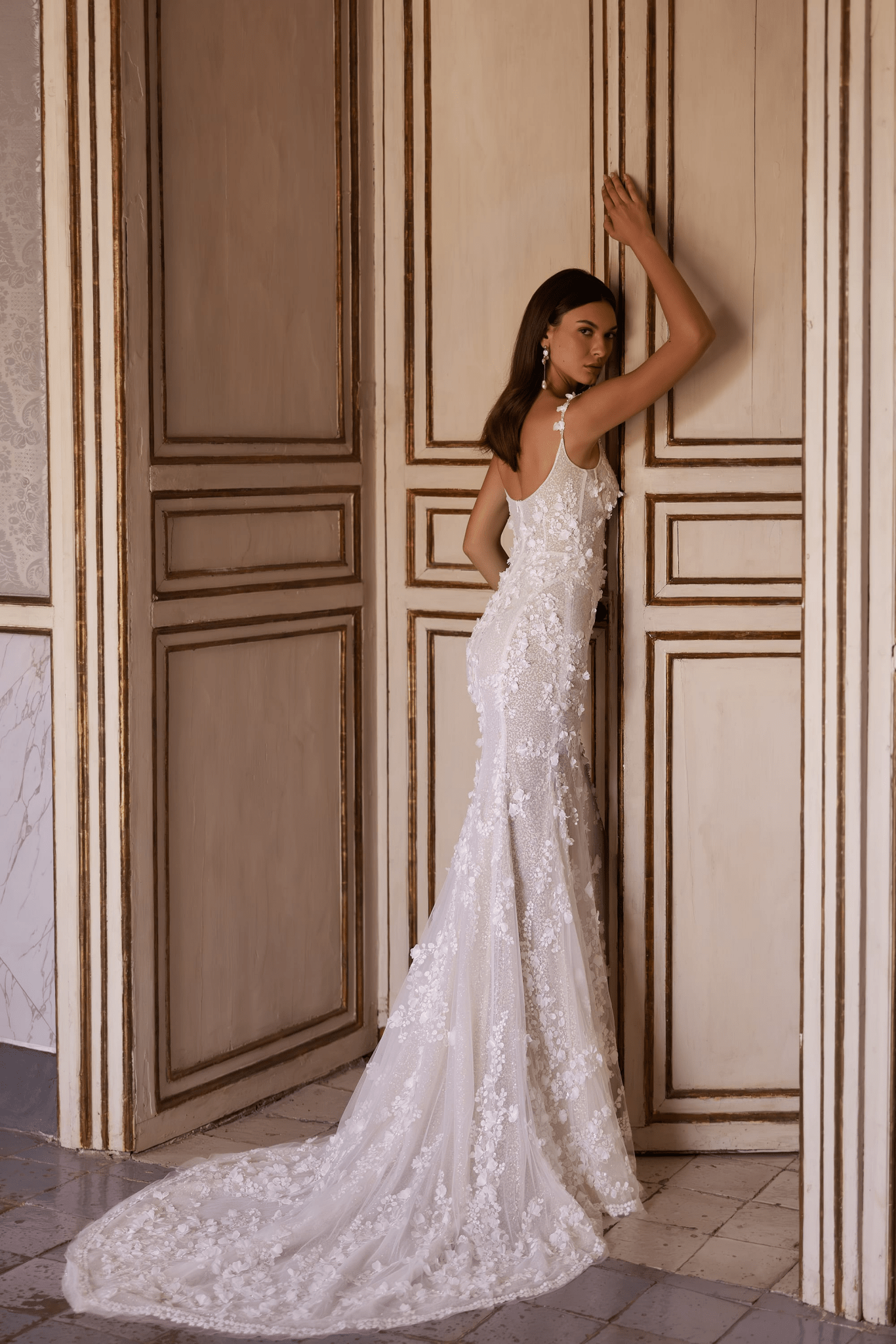Elegance A-Line Wedding Dress - Detachable Wedding Dress With Lace Detail - Convertible Wedding Dress Plus Size - WonderlandByLilian