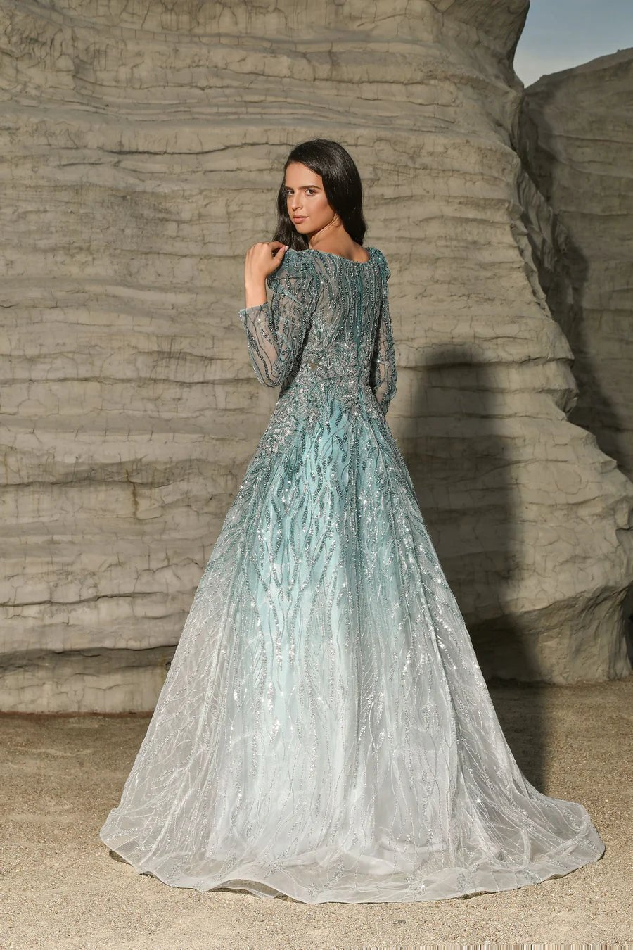 Elegant Green Sequin Evening Gown and Ombre Evening Dress - Designer Sequin Gown and Pretty Sequin Dress Plus Size Elegant Green Sequin Evening Gown and Ombre Evening Dress - Designer Sequin Gown and Pretty Sequin Dress Plus Size