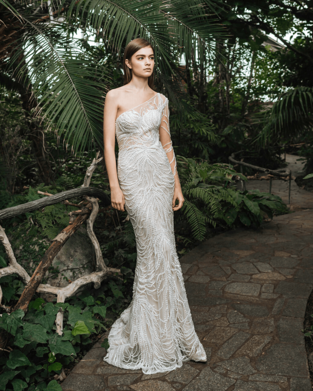 one shoulder lace mermaid wedding dress Long Sleeve Lace Mermaid Wedding Dress with One-Shoulder Neckline and Sweep Train from Dhgate Mermaid Wedding Dresses