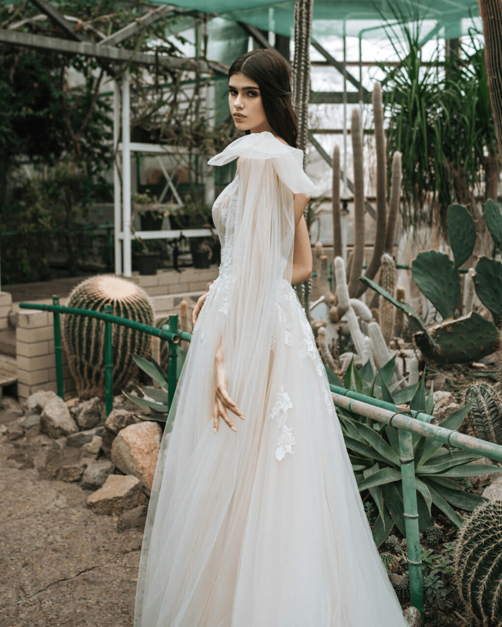 Elegant Off One Shoulder Wedding Dress with Tulle - Floral Applique Wedding Gown - Open Back Wedding Dress Plus Size - KAMILA Size 22W Elegant Off One Shoulder Wedding Dress with Tulle - Floral Applique Wedding Gown - Open Back Wedding Dress Plus Size - KAMILA Size 22W