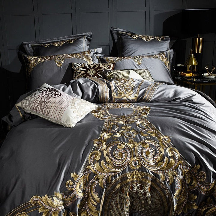 ELIZABETH DUVET COVER & SHAMS EGYPTIAN COTTON 1000TC - WonderlandByLilian