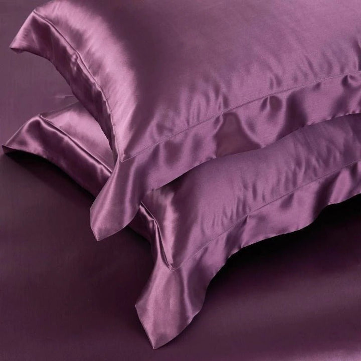 Eloise Japanese Violet Luxury Pure Mulberry Silk Bedding Set - WonderlandByLilian