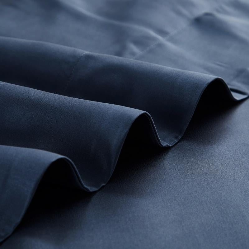 Eloise Navy Blue Luxury Pure Mulberry Silk Bedding Set - WonderlandByLilian