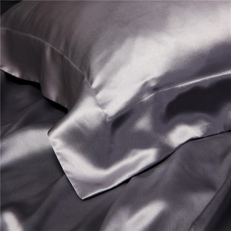 Eloise Quartz Luxury Pure Mulberry Silk Bedding Set - WonderlandByLilian