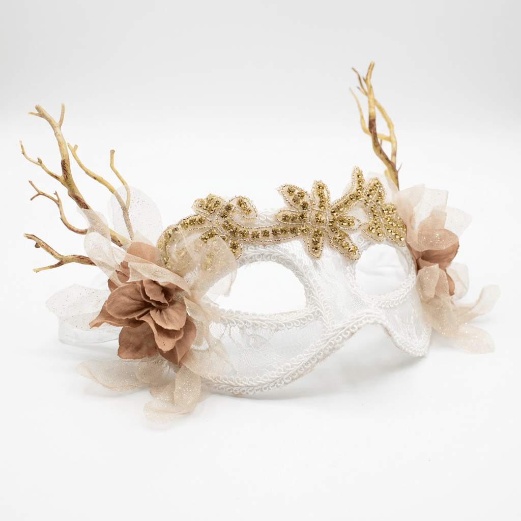 Enchanted Arbor – Garden Crown Masquerade Mask - WonderlandByLilian